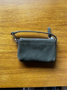 Madewell Suede Wristlet Clutch
